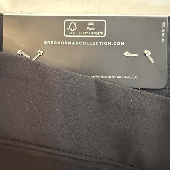 Mens NWT‎ 36x32 Performance Pants Greg Norman Stretch Comfort Classic Black Golf - Picture 6 of 16